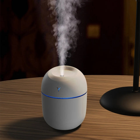 Luftbefeuchter Duftöl Aroma Diffuser Humidifier Dufterfrischer mit LED Licht Weiß